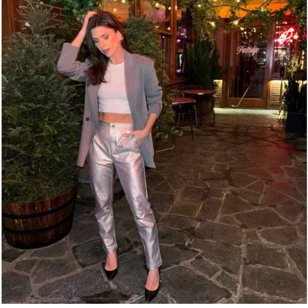 Central Park West Metallic Phoebe Pant